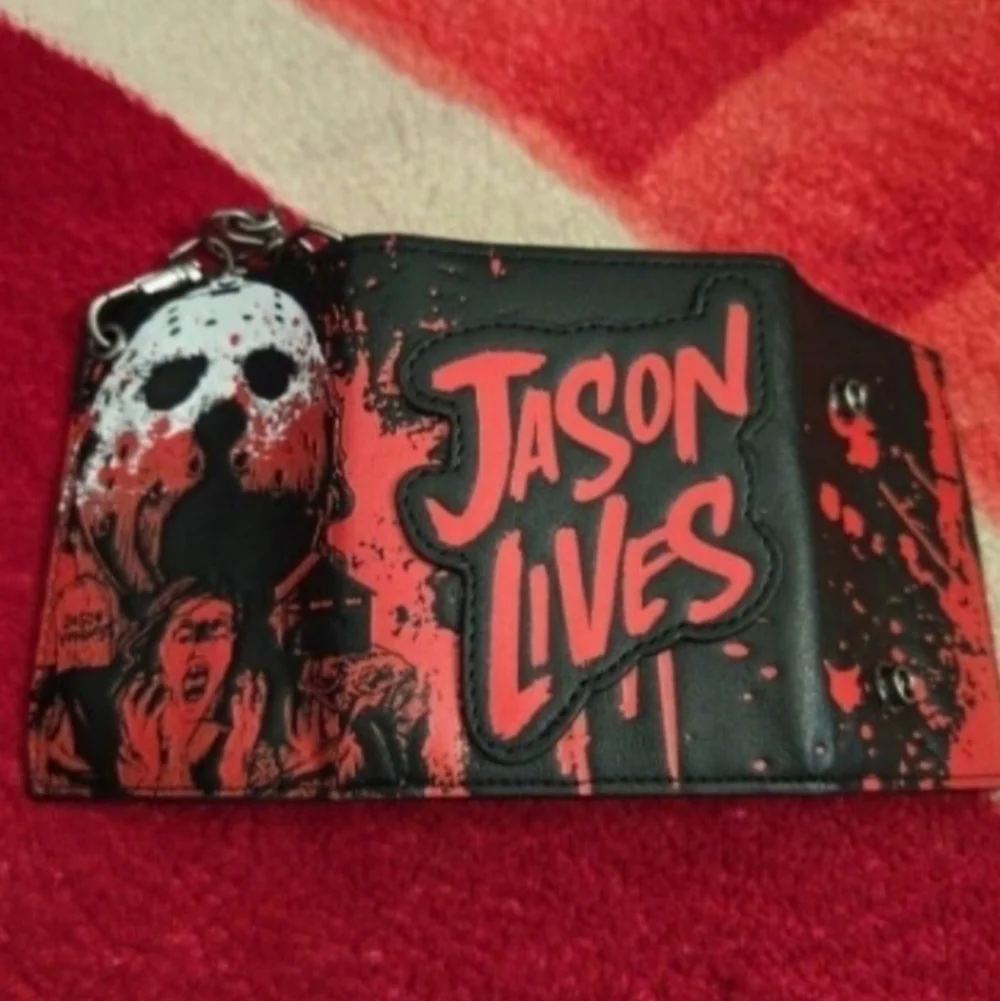 New Jason Vorhees Friday The 13th Halloween Horror Leather Wallet